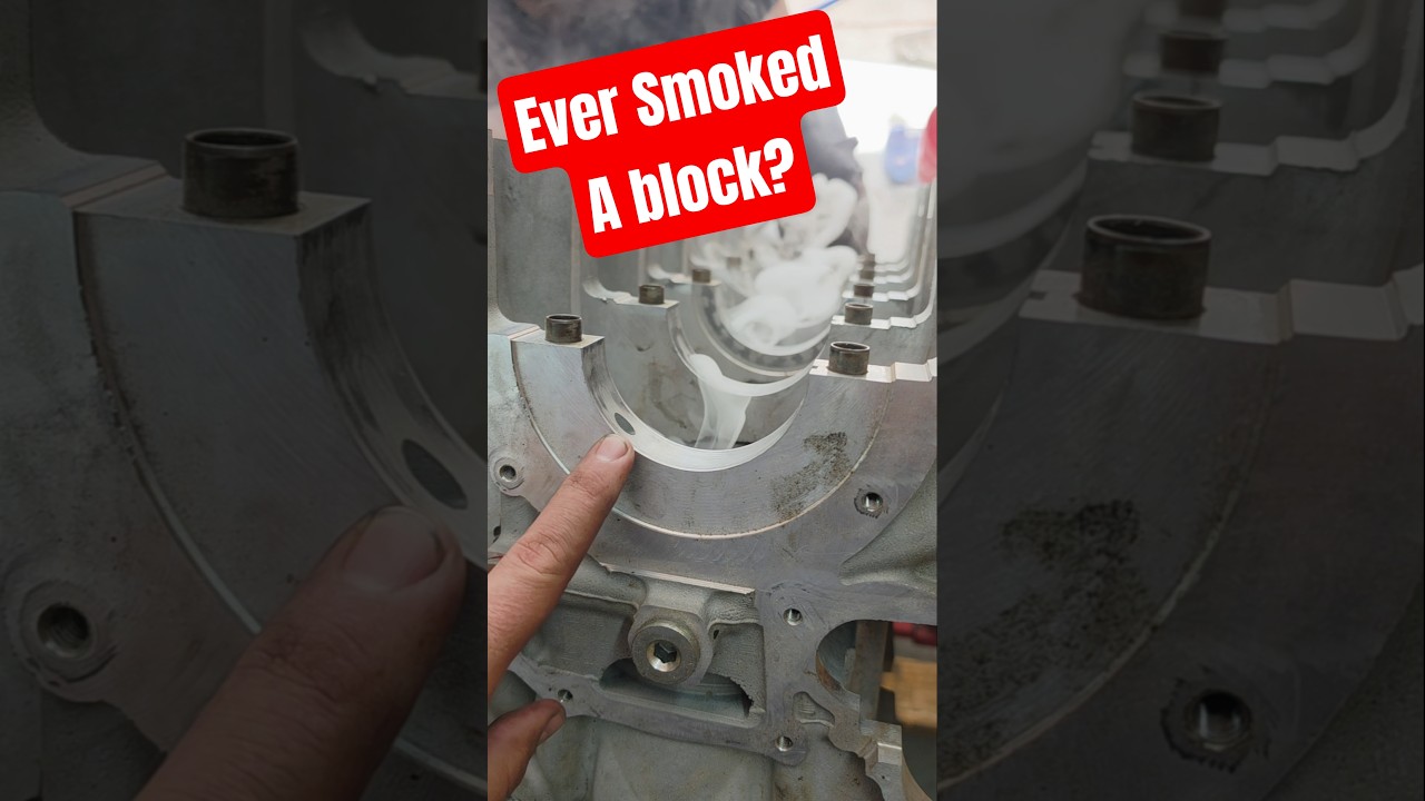 Tried a theory I've been wanting to test with a smoke machine and an engine block