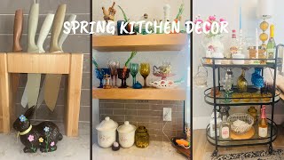 My Spring/Easter Kitchen Decor Using Things I Already Own, A lot Of Thrifted Pieces