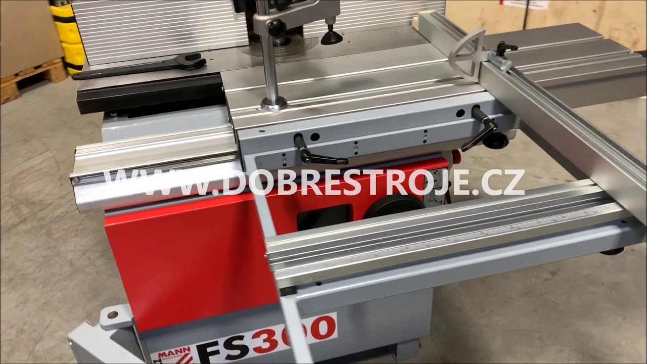 HOLZMANN FS300 – ukázka spodní frézky