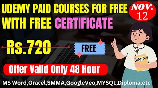 TOP 💰 FREE Udemy Courses with Certificate (8 Courses!) - Don't Miss Out! (3 Day Deal)