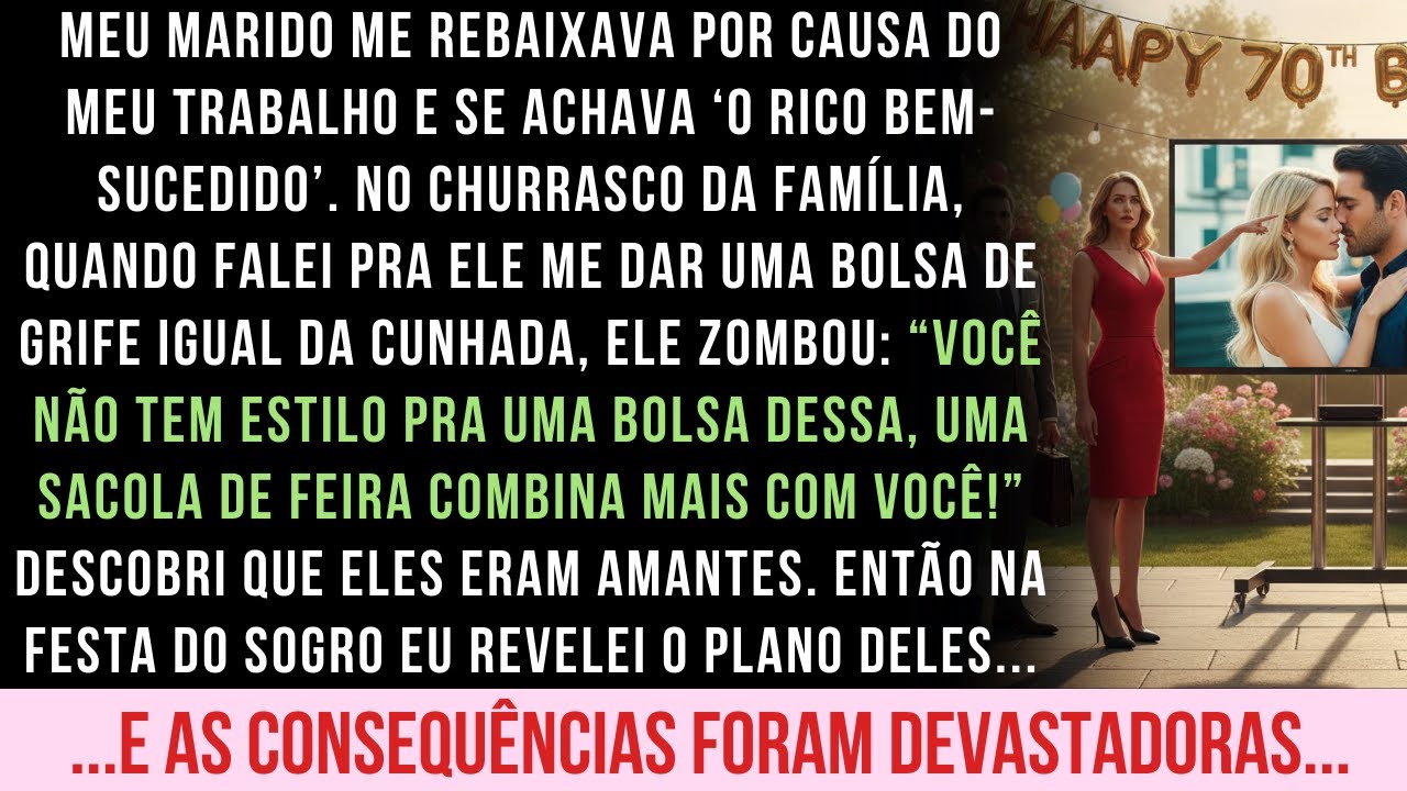 MEU MARIDO ME TRAÍA COM A CUNHADA. NO ANIVERSÁRIO DO SOGRO, TODOS CONGELARAM AO SABER...