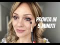 Trucco da 5 minuti con i toni caldi