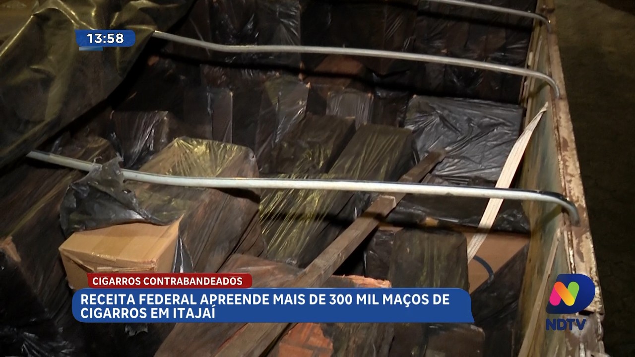 Operações em Itajaí interditam bares e apreendem cigarros contrabandeados