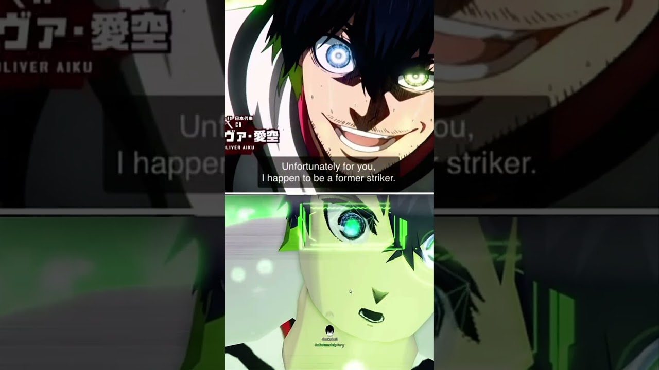 Aiku U20 Shot in Footbolt VS Anime Comparison - 