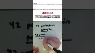SOLVE THIS SAT MATH QUESTION IN LESS THAN 1 MINUTE #sat #ivyleague #satprep