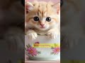 Sweet Cup Kitty in Bloom | Teacup Cuteness #teacup  #kitten  #fluffybaby  #shorts