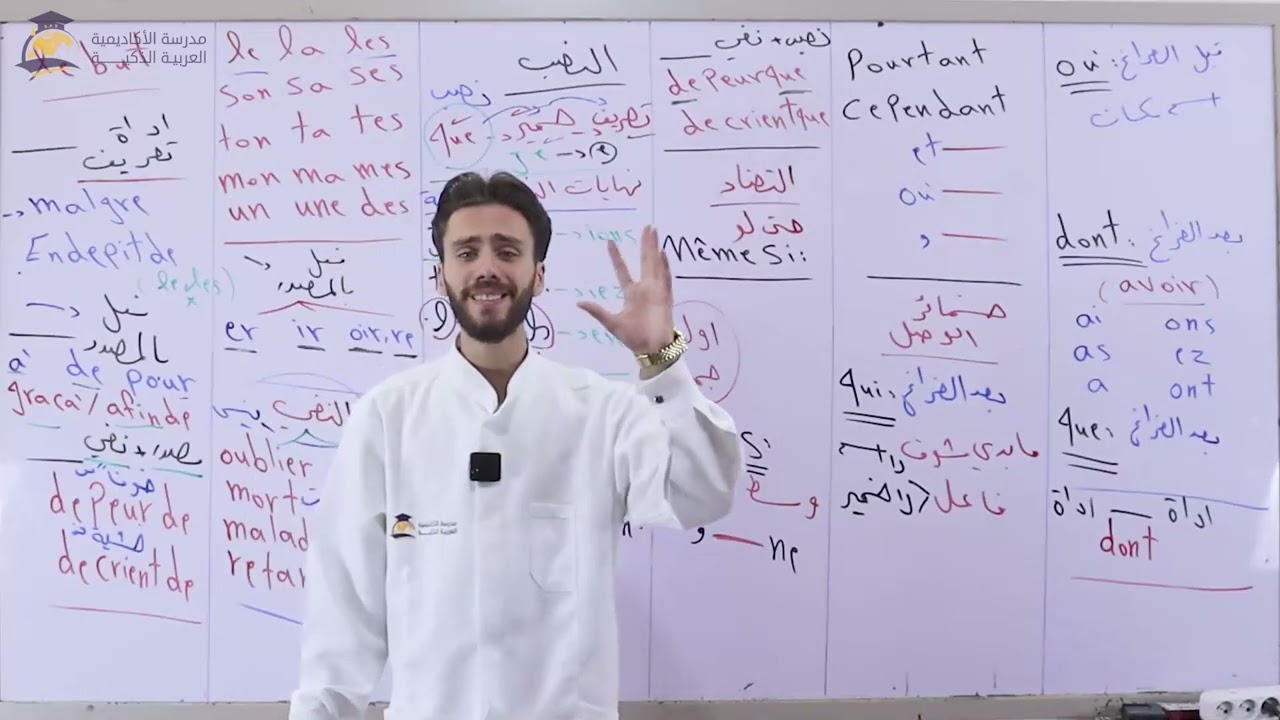 الجلسة الامتحانية في مادة اللغة الفرنسية || الجزء الأول من القواعد بكالوريا 