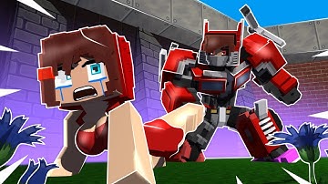 JJ and Mikey Shapeshift to TRANSFORMERS in Minecraft PART 4 - Maizen Minecraft Animation