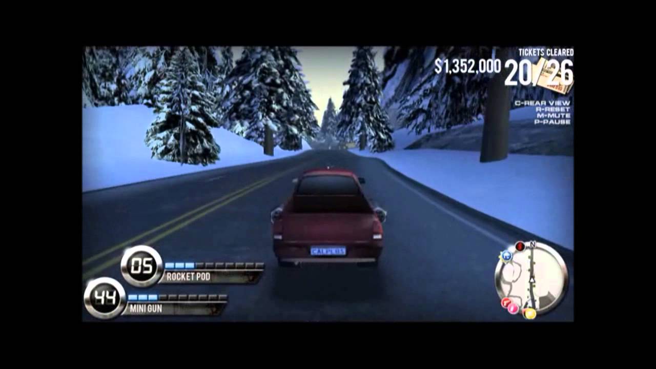 Burnin Rubber 4 Snow Peak - Me playing Burnin Rubber 4 and driving around the Snow Peak area.
