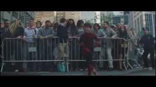 The Amazing Spider Man 2 End Scene: Kid Stands Up Against Rhino Man - High Definition