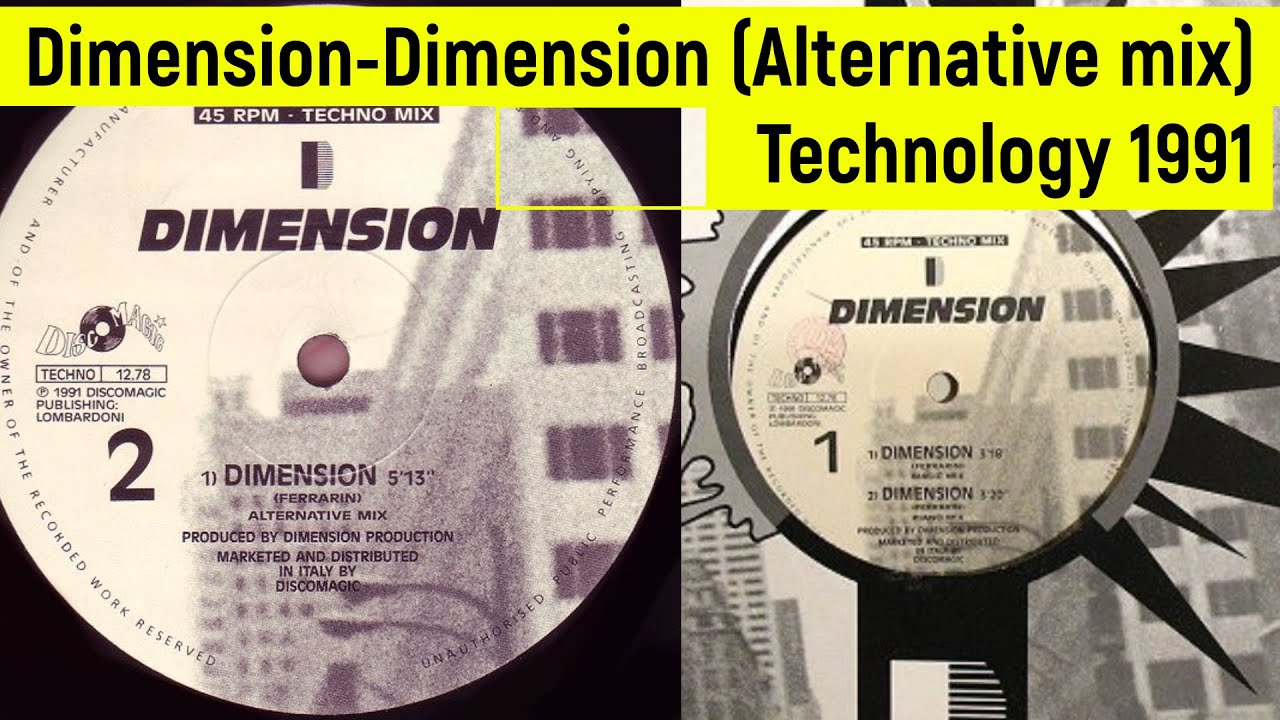 Dimension - Dimension (Alternative Mix) Italo House 1991 bekijken op YouTube Dimension - Dimension (Alternative Mix) Italo House 1991 bekijken op YouTube