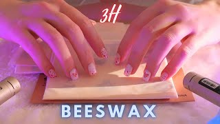 [ASMR] 3Hour Beeswax Wraps | Only Gentle Sounds for Sleep (No Talking) Tapping, Scratching, etc