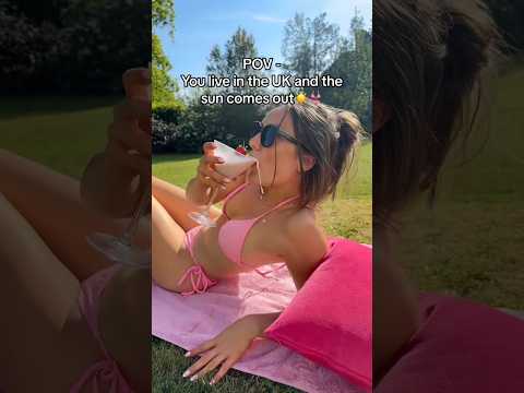 When the sun comes out in the uk!😮👀 #heatwave #uk #ukweather #sunbathing