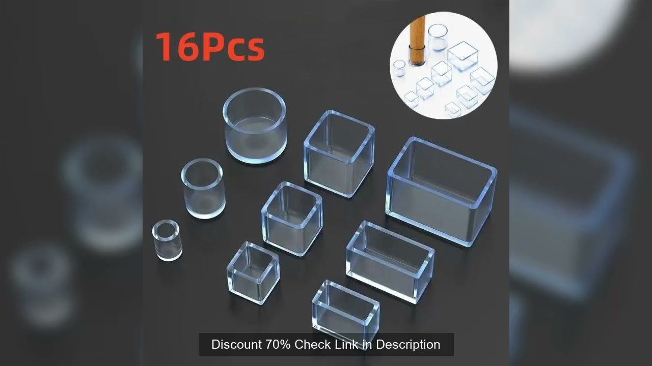 4/8/16Pcs Chair Leg Caps Non-slip Silent Furniture Table Covers Socks Plugs Cover Furniture Leveling