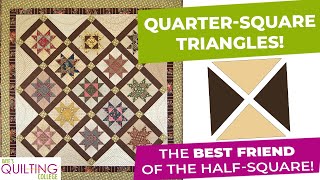 QUARTER-SQUARE TRIANGLES -The Half-Square&#39;s BEST FRIEND!