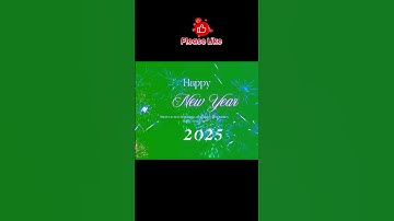 2025 Happy New Year Animation | GreenScreen new year fireworks |  No Copyright  #2025