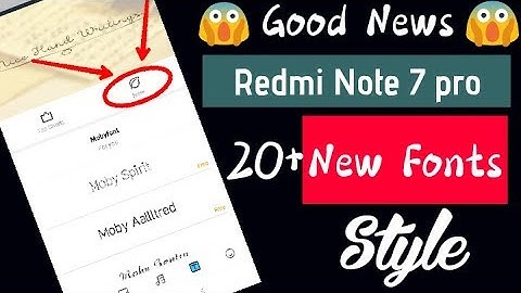 20+ New Font Style | How to change Font Style in Redmi Note 7 pro