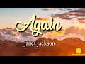 Janet Jackson - Again(Lyrics Video)🎵