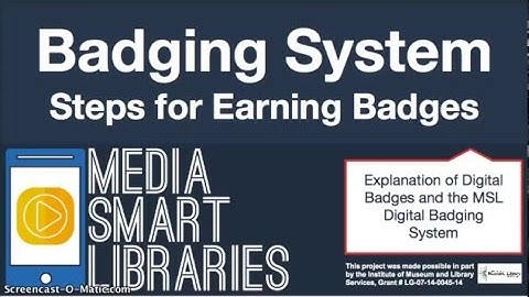 3. Submitting Evidence and Understanding the Steps - Media Smart Libraries Digital Badging System