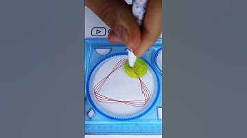 How many rotations did the pen make in total? 🤔 #2024 #shorts #spirograph #ruler #viral