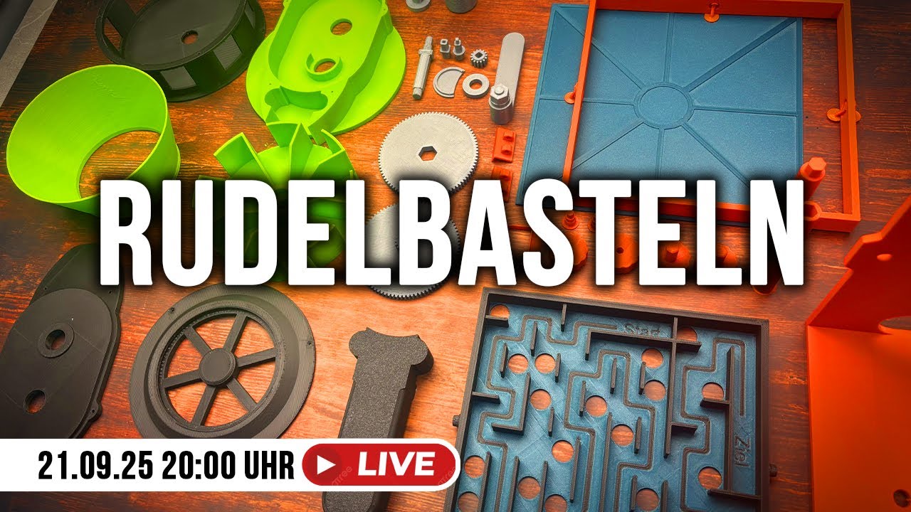 Rudelbasteln LIVE 🔧🎨 | Sirene & Murmelbahn – Kreatives Bauen mit der Community!