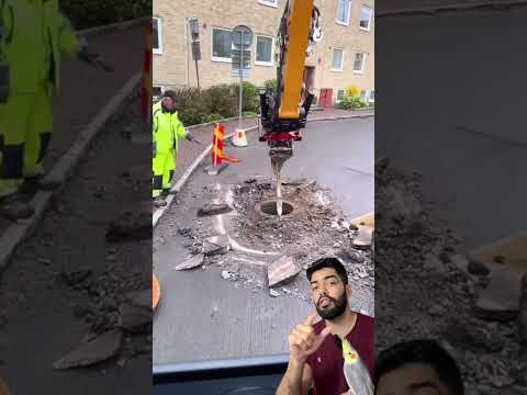 é assim que os alemães trocam a tampa do bueiro