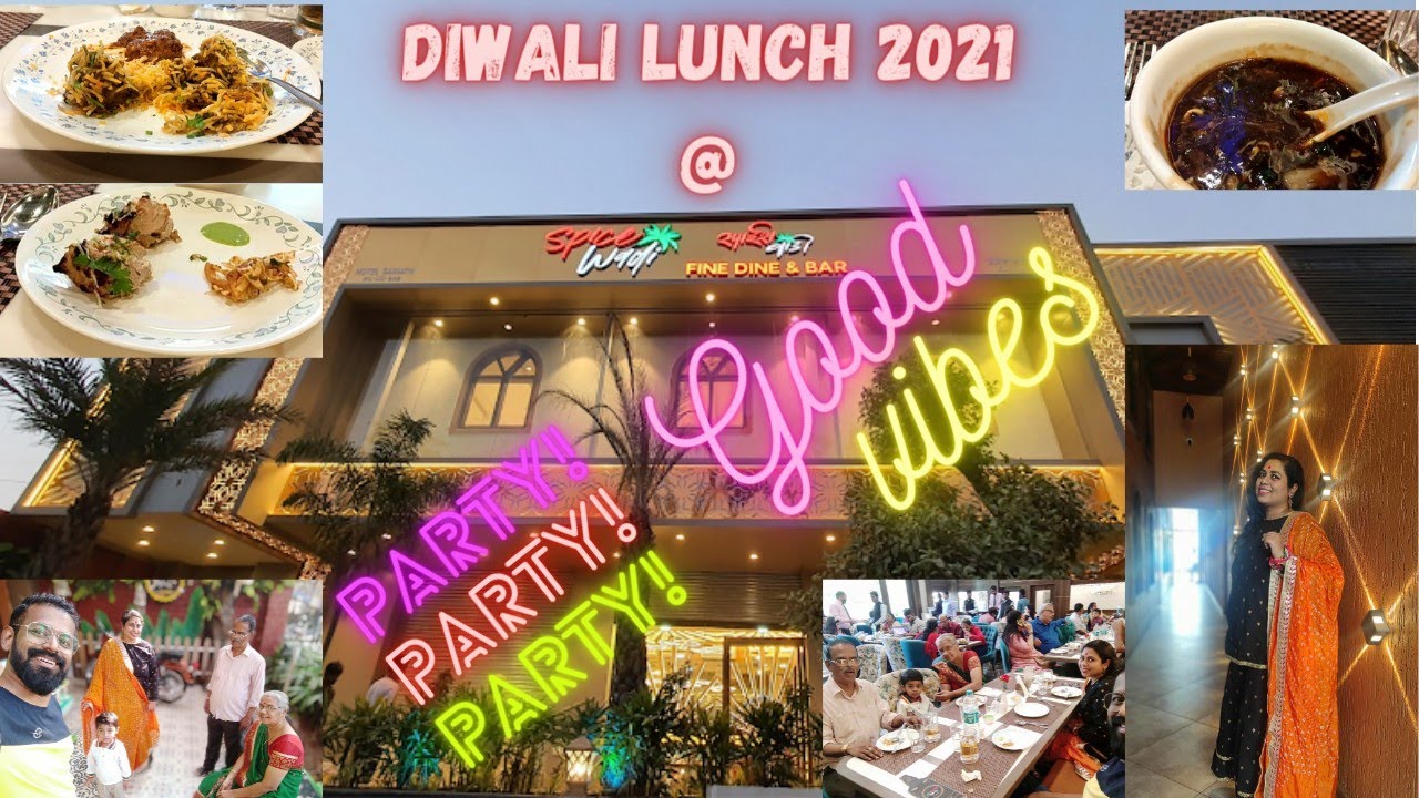 Diwali Lunch Spice Wadi Restaurant Panvel Dhaba type seating