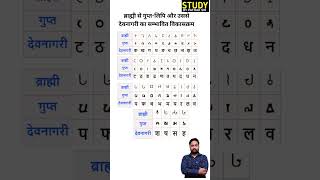 Development of Gupta script from Brahmi and from that to Devanagari #studybypathaksir #hindi #trending