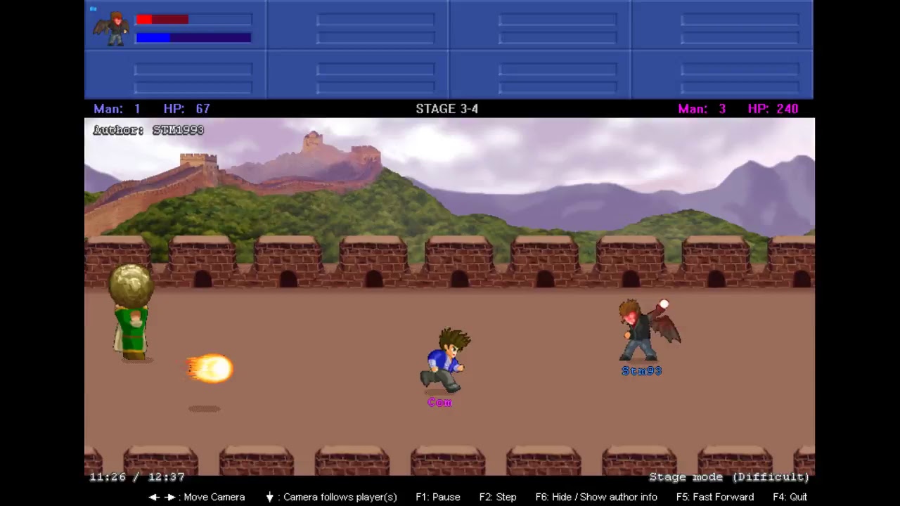 LF2 - testing rewlf2's Cord(17 July version) in Stage 3