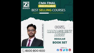 CMA Final 2022 Syllabus Cost and Management Audit CMAD Regular Book Set By CA Nikhil Gupta
