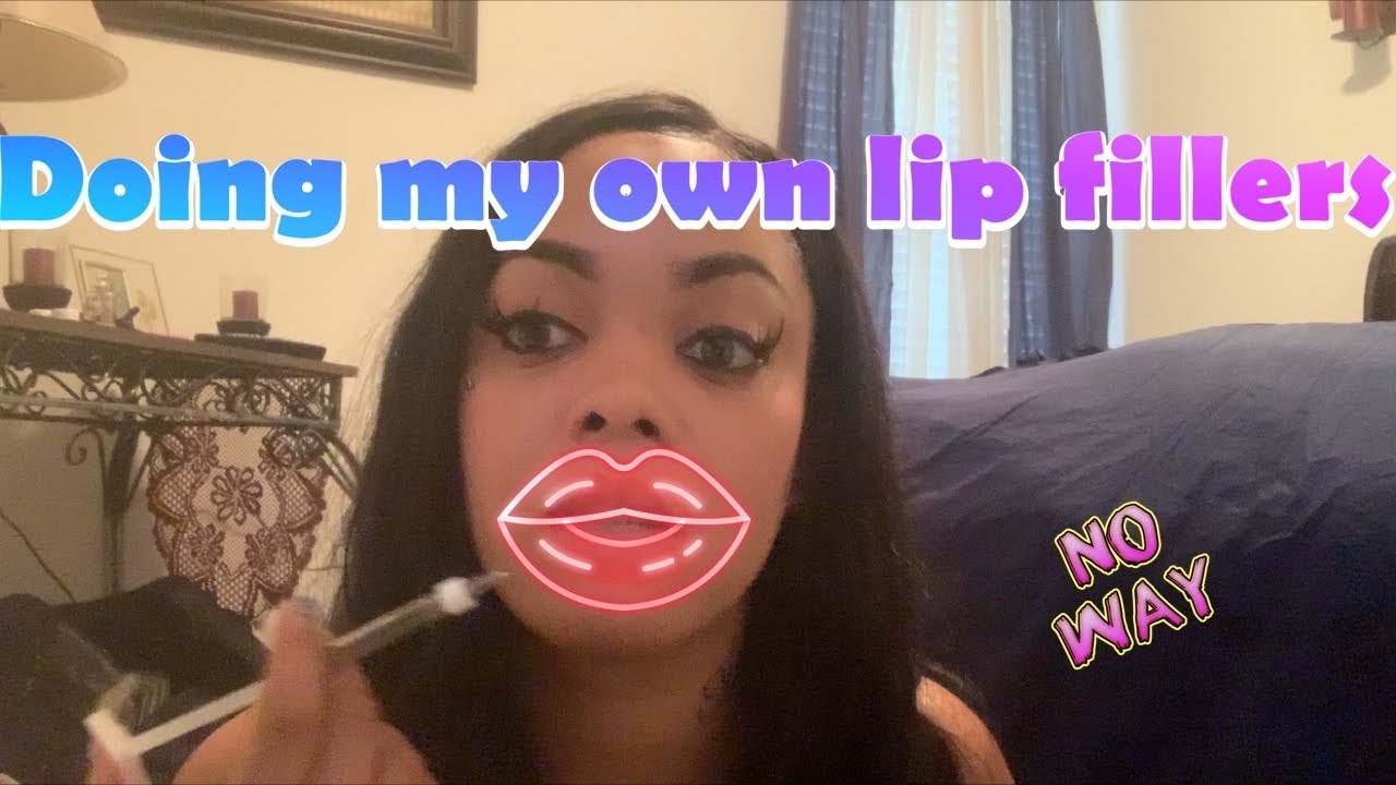 Doing my own lip fillers (no needle) YouTube