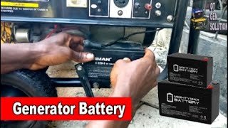 How to replace Generator battery Key starter not working(solution)