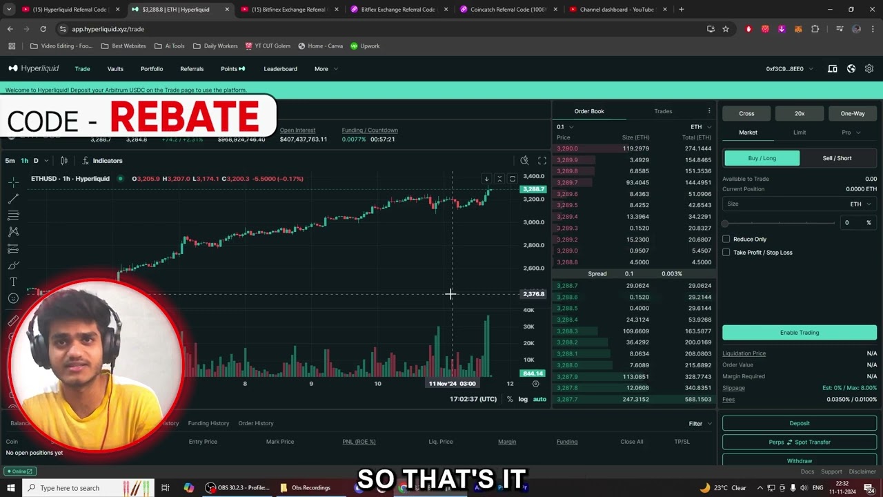 Hyperliquid Referral Code "REBATE" – Get $99 Bonus & 20% Cashback on Trading