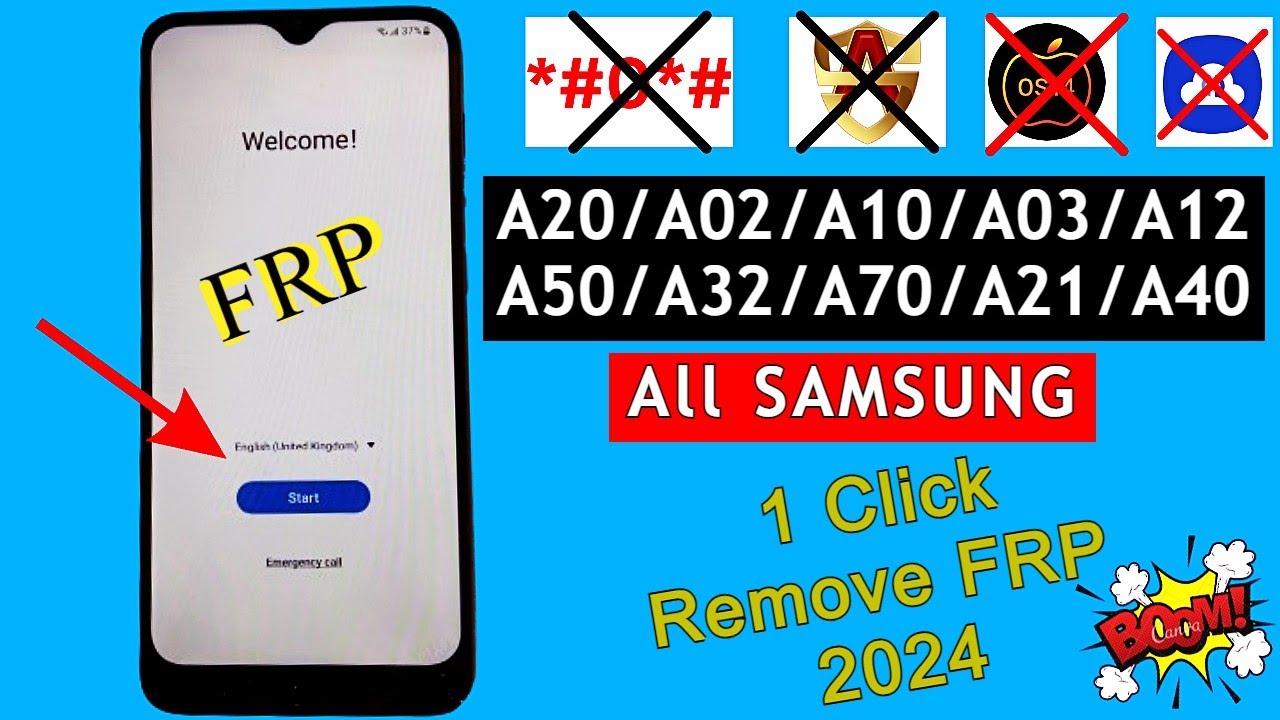 Samsung A20/A02/A03/A12/A32/A70/A21 FRP Bypass *0* Not Working All Samsung Google Account