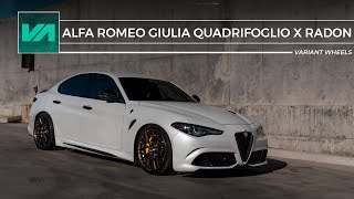 Alfa Romeo Giulia Quadrifoglio on Satin Bronze Radon's!