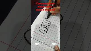 How to write ASHLEY in bubble letters !