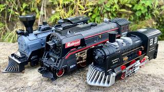 ASMR Merakit Dan Unboxing 3 Mainan Kereta Api Uap Asap, Kereta Api Classic, Kereta Api Railroad
