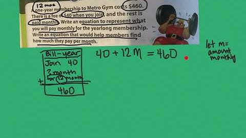 7th grade lesson 6.3 writing two step equations