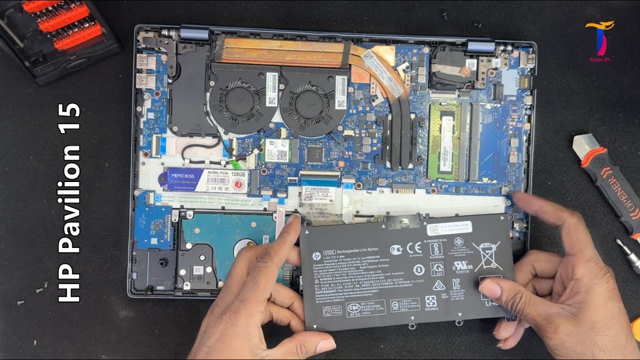 Hp Pavilion 15-CS3 Battery Replacement | HT03XL | Disassembly - YouTube