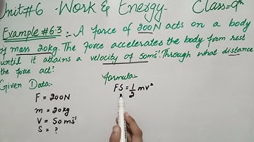 potential energy numerical of class 9 physic ,ch 6,work and energy, example no 6.3 and 6.4 lecture 5