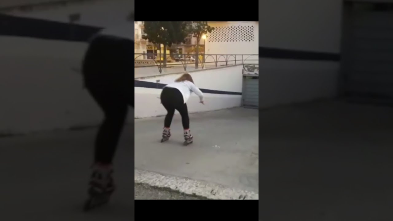ROLLERBLADER GET HIT BY GARAGE DOOR!! 😮🤣 