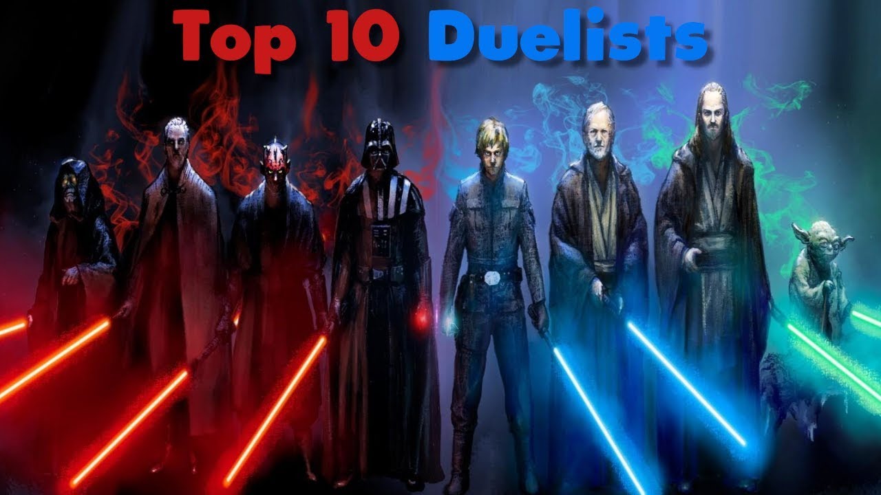 Top 10 Duelists in Star Wars! Updated - YouTube