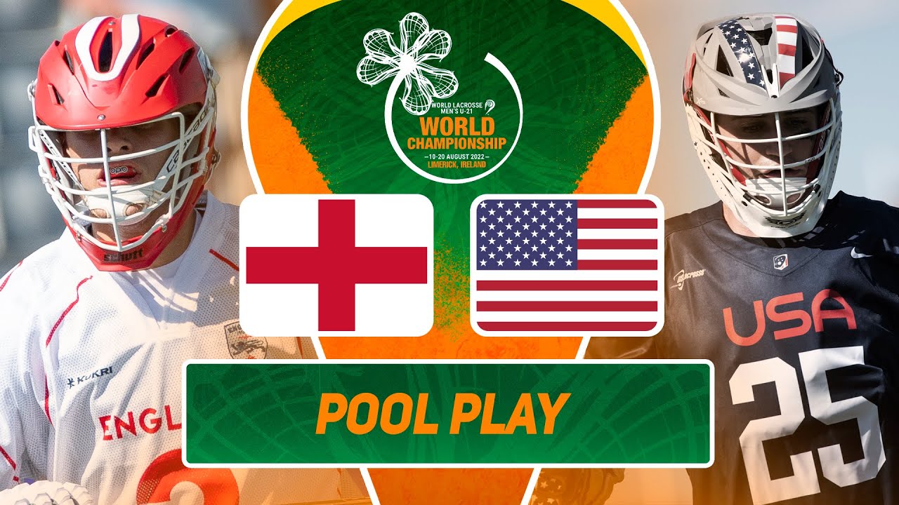 England vs USA | Pool Play Full Game | 2022 World Lacrosse Men's U21 Championship