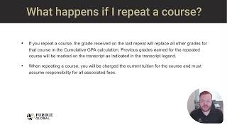 What happens if I repeat a course?