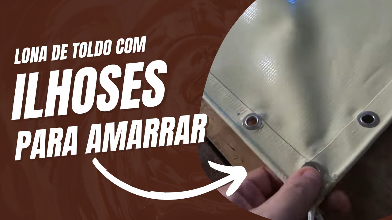 Lona com bainha e ilhoses para amarrar - TW Toldos