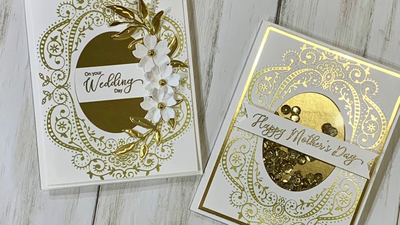 May Hot Foil Glimmer Kit of the Month from Spellbinders - YouTube