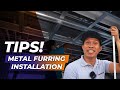 HOW TO Install Metal Furring Ceiling