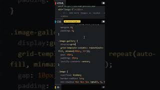How to make Grid Image Gallery #css #html #htmlcss #tricks