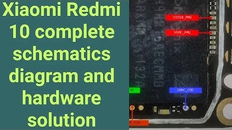 Xiaomi Redmi 10 complete Schematic diagram and hardware solution
