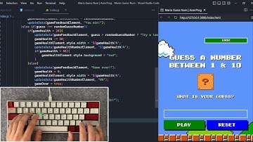 ASMR Programming - Coding Mario Bros Number Game - No Talking